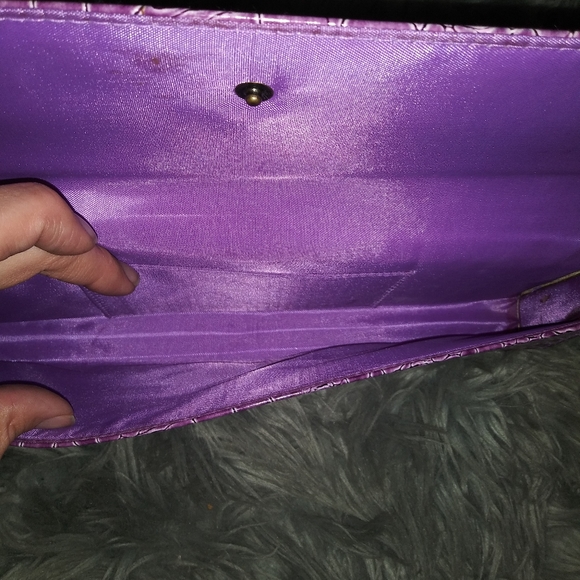 Snake skin style clutch wristlet bag, handbag - Picture 5 of 9